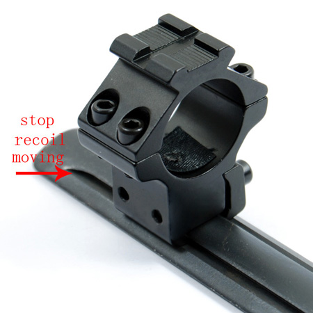 Steel Round Bottom Dovetail Rail Base for install scope